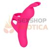 Vibrador conejito con soporte para dedo y carga USB